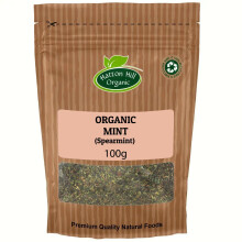 Organic Mint (Spearmint) 100g by Hatton Hill Organic | Refreshing Aromatic Herb, Mentha Spicata, Bright & Cooling Flavour