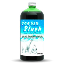 ICE Bear Syrup AZO and Glycerine Free, 500 ml Bottle, Concentrate for Slushy Drinks Maker, Ice Slush Machines, Ice Machines, 1:5 to 1:20 (500 ml,