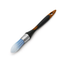 Bates Trim Paint Brush, 0.75 Zoll, Ergonomischer Griff, Synthetische Borsten, Pinsel für Malerei, Schwarz & Braun