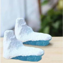 2Pcs Iceberg Model Realistic Arctic Miniature Iceberg 3D Model Polar Bear Christmas Decorations Cake Decoration Craft Home Decoration and Cupcake