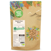 Wholefood Earth Organic SOYA Beans 1kg GMO Free | Vegan | High Fibre | High Protein | Certified Organic