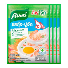 Thai Jasmine Rice Instant Porridge ? Authentic Thai Flavours (32g x 4, Shrimp & Crabstick)