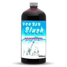 ICE Bear Syrup AZO and Glycerine Free | 500 ml Bottle | Concentrate for Slushy Drinks Maker Ice Slush Machines Ice Machines 1:5 to 1:20 (500 ml,