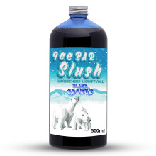 ICE Bear Syrup AZO and Glycerine Free, 500 ml Bottle, Concentrate for Slushy Drinks Maker, Ice Slush Machines, Ice Machines, 1:5 to 1:20 (500 ml, Blue