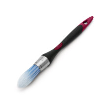 Bates- Trimmbürste, 0,75 Zoll, ergonomischer Griff, synthetische Borsten, Schwarz & Dusty Rose