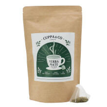 Cuppa & Co. Yerba Mate Tea Bags 50 Count, Pure Natural Yerba Mate, Biodegradable Tea Bag