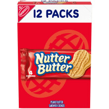 Nutter Butter Peanut Butter Sandwich Cookies - Snack Pack, 12 Count