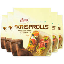 P?gen Krisprolls Wholegrain | Swedish Toast | Healthy Snack | High Fibre | 5 PACKS of 225 g