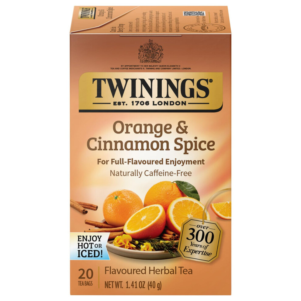 Twinings & Cinnamon Spice Tea - 20 Ct (1.41 Oz) Orange