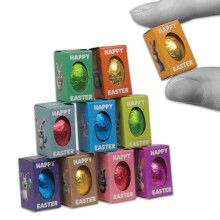 MINIATURE EASTER EGGS | 10 chocolate easter egg?s included | Probably one of the World?s Smallest Chocolate Eggs | fun, novelty, easter game prize,