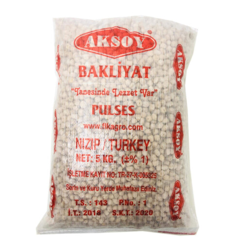Aksoy Premium Quality Dry Chickpeas 5KG