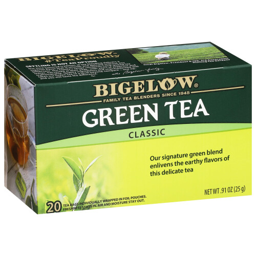 Bigelow Classic Green Tea 20 Tea Bag Box 25g