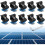 10pcs Solar Panel End Clamp for Standard Unistrut, 30mm/35mm Solar Panel Brackets , Solar Panel Mounting Kit 2