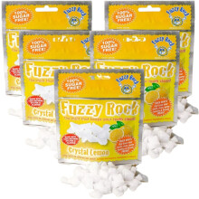 Fuzzy Rock Crystal Lemon Mints - Natural Sugar-Free Breath Freshener with Xylitol Crystals for Fresh Breath, Clean Teeth & Healthy Gums | Great for