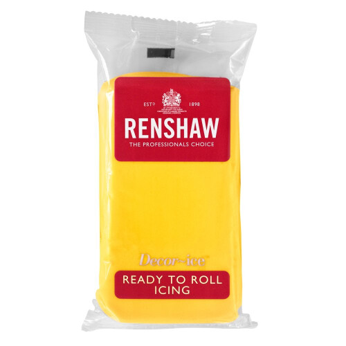 Renshaw Yellow Ready to Roll Icing 500g (Multipack 2X 250g)