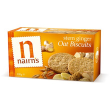 (Pack Of 8) - Stem Ginger Wheat Free Biscuits | NAIRN'S OATCAKES
