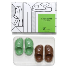 Friars Edible Clog Shoes Shaped Chocolate - 55 g | Novelty Milk Chocolate Gift | Funny Valentine or Birthday Present for Animal Lovers, Boyfriend,