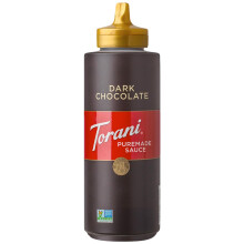 Torani Puremade Dark Chocolate Sauce (1 x 468g) ? Rich, Velvety Flavour with No Artificial Ingredients ? Ideal for Coffee, Milkshakes or Hot Chocolate