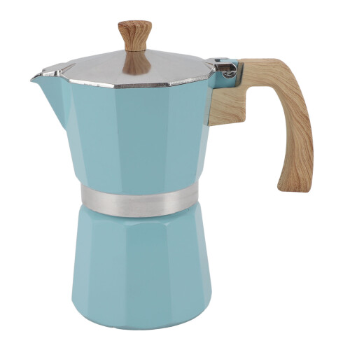Moka Pot 300ml, 9x19.5 cm, Blue, Easy Operation 2
