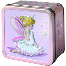 Churchill's Confectionery - Little Princess Tin 75g Mini Chocolate Chip Shortbread, Pink