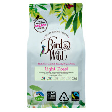 Light Roast Fairtrade Organic Ground Coffee 200g - Shade Grown Bird Friendly Coffee - For French Press Cafetiere Filter Drip V60 - Bird And Wild -