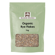 Organic Rye Flakes 1kg by Manor Springs Organic
