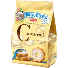 Mulino Bianco Canestrini Sandy Biscuits with Ice Sugar 200 g - Pack of 10