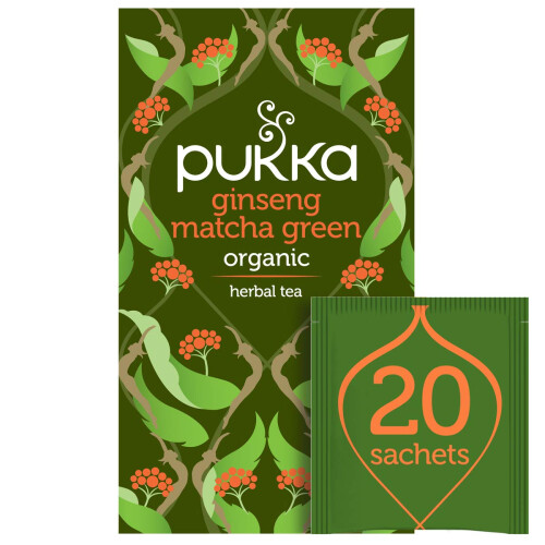 Pukka Ginseng Matcha Green Tea, 20 sachets