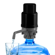 Handpomp voor 5 Gallon Flessen - Universele Pasvorm voor Crown en Schroefdeksels - Verstelbare Slangen, Spuitmondkap, Reinigingsborstel, BPA-Vrij