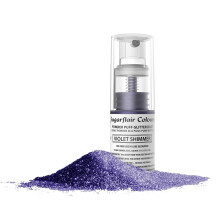 Sugarflair Violet Shimmer Edible Glitter Dust Spray (Non-Aerosol) - Add a Shimmering Lustre Sparkle to Cakes, Cupcakes, Chocolate, Baking, Desserts,