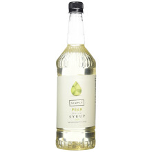 Simply Pear Syrup, Vegan & Nut Free Flavoured Syrup for Coffee, Cocktails & Baking (1 Litre)