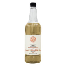 Simply Organic Salted Caramel Syrup, Vegan & Nut Free Natural Flavoured Syrup for Coffee, Cocktails & Baking (1 Litre)