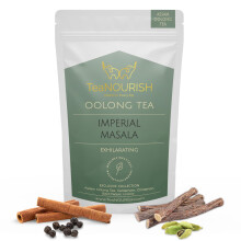TeaNOURISH Imperial Masala Oolong Tea | Assam Loose Leaf | Floral Aroma & Flavor | Blend of Cardamom, Cinnamon, Clove, Licorice | 100% NATURAL