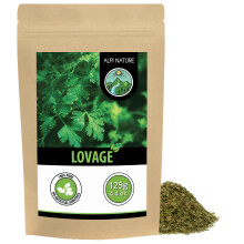 Alpi Nature Lovage 125g 4.4 oz, Dried and Rubbed Lovage Leaves for Cooking and Spice Blends
