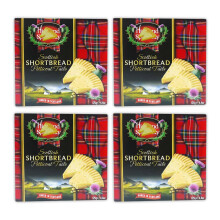 High Land Shortbread Petticoat Tails ? Traditional Scottish Biscuits, Baked in Scotland ? Bundle of 4 x 125g Each