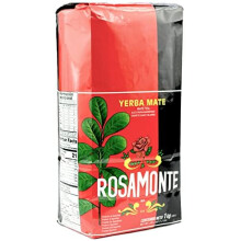 Rosamonte Yerba Mate Tea Traditional 1kg - Maturation time is 12 months | Detox and energy drink