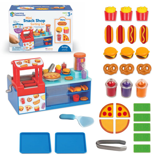 Learning Resources Set de tri Mini Snack Shop de Learning Resources, jeu de rôle alimentaire