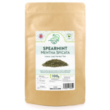 Spearmint Herbal Loose Leaf Tea - Pure Mint Leaves for Refreshing Tea (100g, Spearmint)