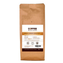 Coffee Masters Brazil Carbon Conscious Cafetiere Ground Coffee 200g - Single Origin, 100% Arabica Beans - Medium Roasted Brazilian Bean for Cafetiere