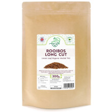 Rooibos Long Cut Organic Herbal Loose Tea ? South African Redbush Tea Premium Leaf (300g)