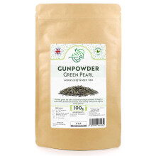 Gunpowder Green Pearl Loose Leaf Green Tea ? Chinese Pearl Tea (100g)