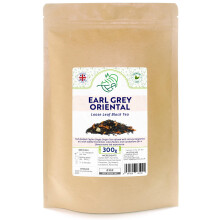 Earl Grey Oriental Loose Leaf Tea ? Premium Ceylon Black Tea Infused With Bergamot Oil ? with Cinnamon & Lily Flowers & Cardamom (300g)