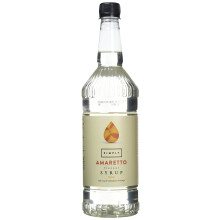Simply Amaretto Syrup, Vegan & Nut Free Flavoured Syrup for Coffee, Cocktails & Baking (1 Litre)