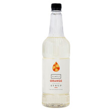 Simply Orange Syrup, Vegan & Nut Free Flavoured Syrup for Coffee, Cocktails & Baking (1 Litre)