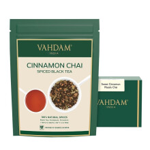 VAHDAM, Sweet Cinnamon Masala Chai Tea (100 Cups) ?| 100% Natural Spices | Ancient Cinnamon Tea Recipe | Spiced Chai Tea Loose Leaf | Brew Hot Tea,