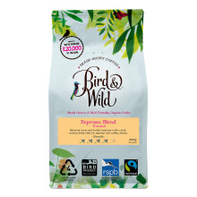 Fairtrade Organic Ground Coffee 200g - Strong Medium Dark Roast - For French Press Cafetiere Filter Drip V60 Aeropress - Shade Grown Bird Friendly