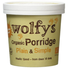 Wolfy's Organic Plain and Simple Porridge, 60 g, Pack of 6