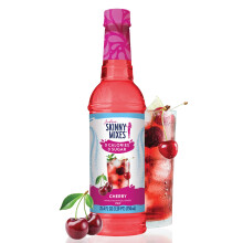 Jordan's Skinny Mixes Sugar Free Syrup, Cherry Flavor, Fruit Flavored Water Enhancer, Drink Mix for Ice Tea, Lemonade & More, Zero Calorie Flavoring,