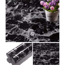 Yancorp Zwarte Marmer Contactpapier Zelfklevend Behang Voor Aanrecht (11.8" x 78.7")