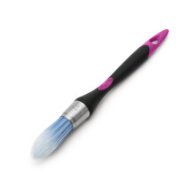 Bates- Trim Malerpinsel, 0,75 Zoll, Ergonomischer Rutschfester Griff, Synthetische Borsten, Schwarz & Pflaume